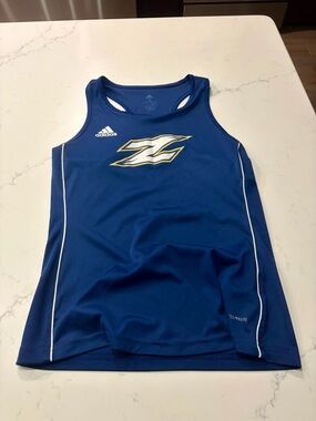 Adidas Navy Blue Athletic Tank Top with Akron Zips Logo - Women’s Small